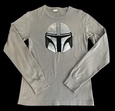 Hanna Andersson Star Wars Mandalorian Gray Silver PJ Long John Top Adult XS