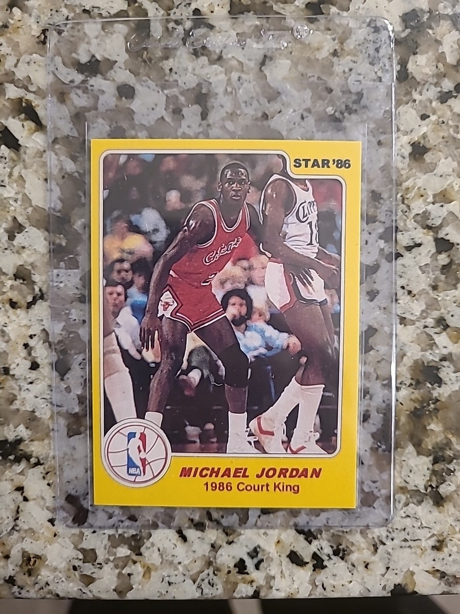 1986 Michael Jordan Court King READ DESCRIPTION Reprint Card | eBay