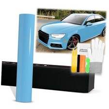 PET Super Gloss Baby Blue High Glossy Vinyl Wrap Auto Car 20"x60" 1.6FTx5FT