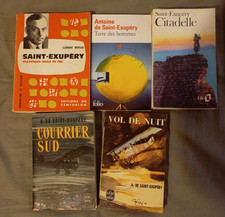 Set 5 HEILIGE EXUPERY Mystiker ohne Glauben + Nachtflug Land der Menschen Post