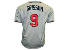 Marquis Grissom Signed Atlanta Gray Baseball Jersey JSA