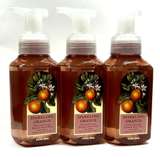 3 BATH  BODY WORKS SPARKLING ORANGE GENTLE FOAMING HAND SOAP 8.75 FL OZ