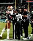 DRE GREENLAW & DOM DISANDRO SIGNED AUTOGRAPH 8X10 PHOTO EAGLES 49ERS BECKETT COA