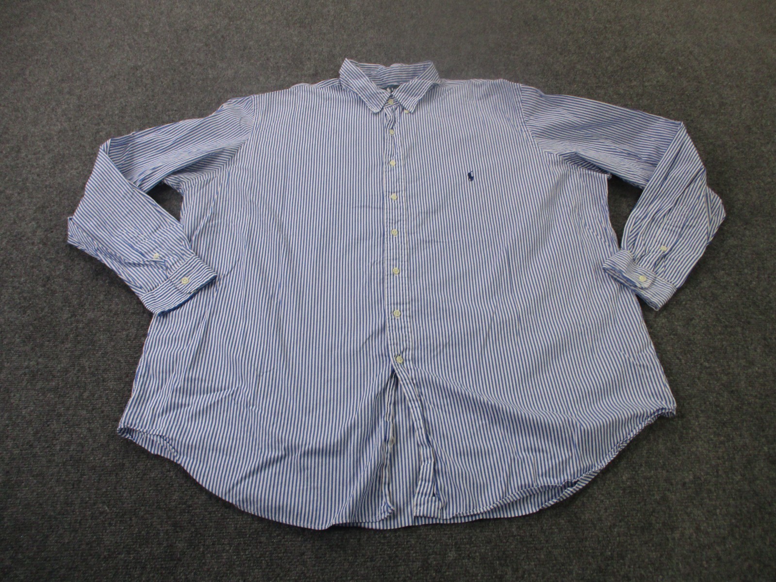Polo Ralph Lauren Shirt Men 3XLT Striped Classic Business Golf Pony Logo Preppy