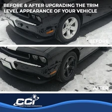 Black Wheel Skins for Dodge Challenger 2009-20011 18" Imp355blk