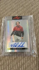 2024 Leaf Electrum Multi-Sport Nick Saban Silver Auto Autograph #2/3 Alabama