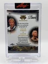 【世界2枚】leaf コナー・マクレガー　サインカード Leaf Mixed Martial Arts (MMA) Autographed Sports Trading Cards