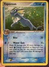 Pokemon VAPOREON 6/17 (Holo Rare) POP Series 3 