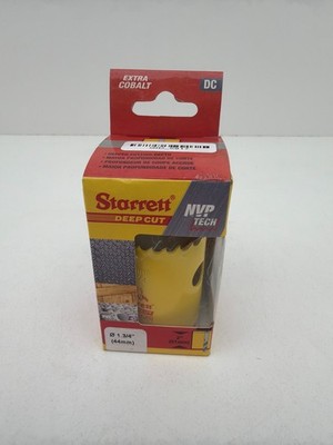 Starrett DCH0134-G Bi-Metal Deep Cut Hole Saw 1.3/4'' x 2'' Depth