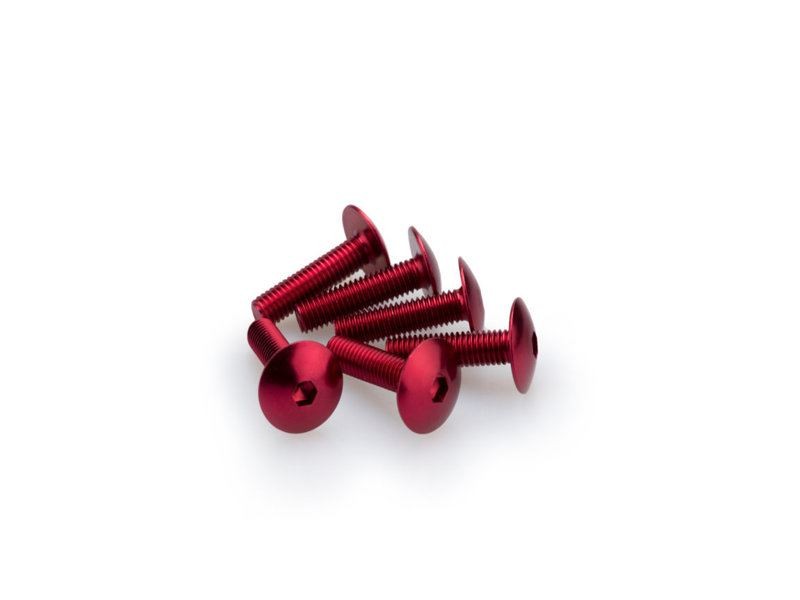 Puig Red M6 Domed Screws 25mm x 6