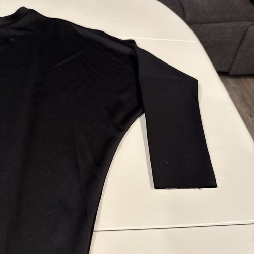 The Coverii Women’s Dress Size Small Black Tunic Side Slits High Low Bottom LS - Picture 3 of 10