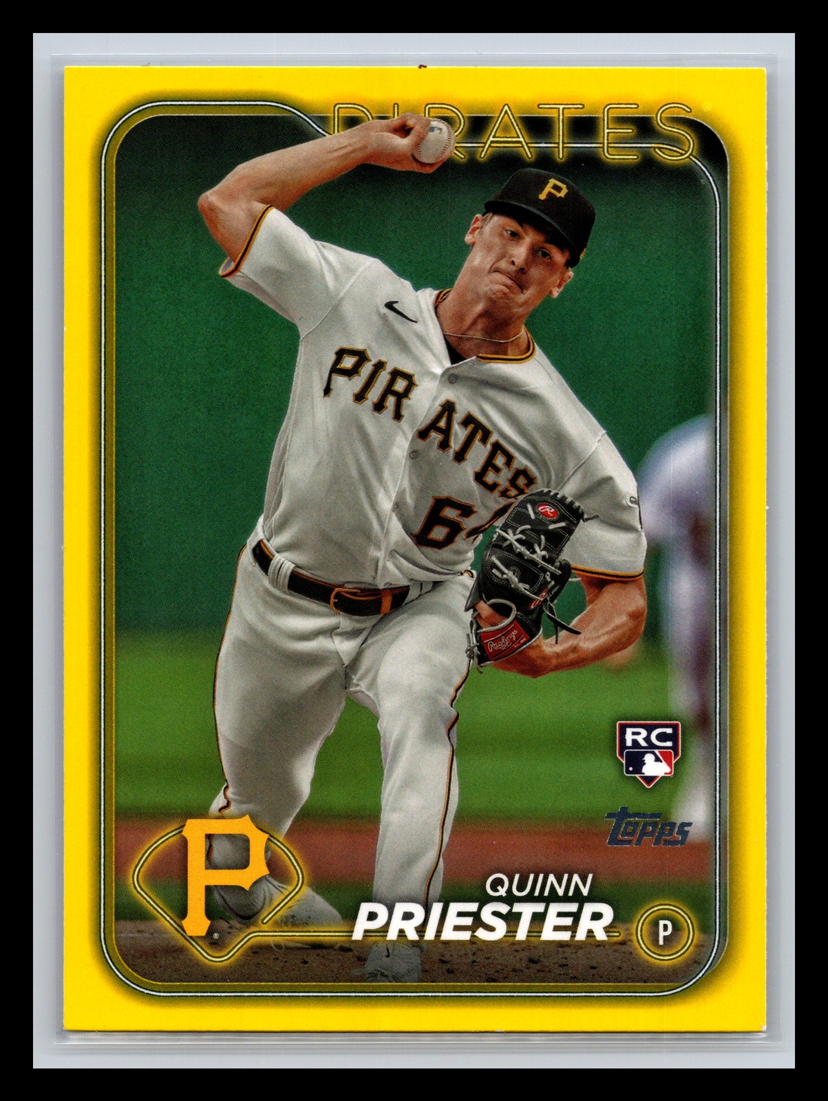 Quinn Priester Pittsburgh Pirates 2024 Topps #93 Yellow