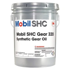 MOBIL 121325 Gear Oil,SHC Gear 320 ,Pail ,5 gal 45NM33
