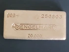VINTAGE Engelhard 8th Series Canadian Bull 20oz SILVER Bar less than 750 mint!!