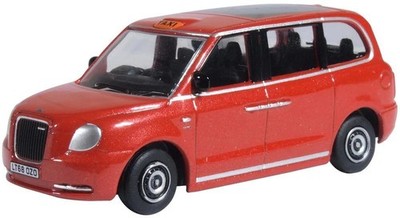 LEVC TX Taxi Tupelo Red 1:76 Maßstab Oxford Diecast 76TX5002