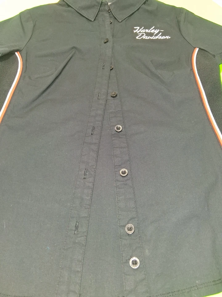 Harley Davidson Button Up Shirt . womens Size Small. Stretched sides.   - Изображение 2 из 4