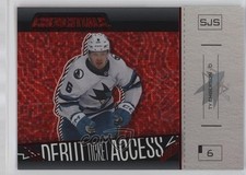 2023 Credentials Debut Ticket Access Horizontal Red 87/125 Ty Emberson #120 0nr3