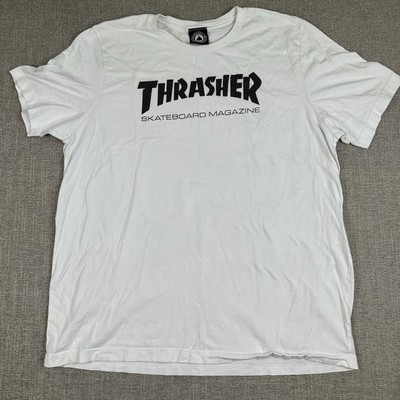 Vintage Thrasher Magazine  Black Logo Skate Brand Fashion Rare Shirt XL