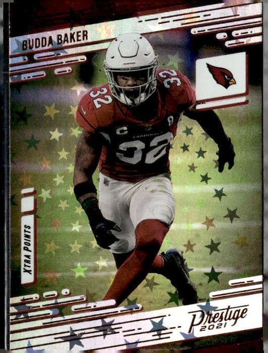 2021 Panini Prestige Budda Baker #50 Xtra Points Astral Stars Parallel Cardinals