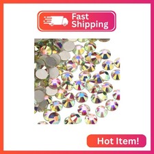 Jollin 1440pcs Glue Fix Crystal Flatback Rhinestones Glass Diamantes Gems for Cr