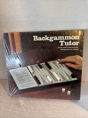 Vintage Backgammon Tutor Milton Bradley 1974 Complete ES Lowe 2407 Game