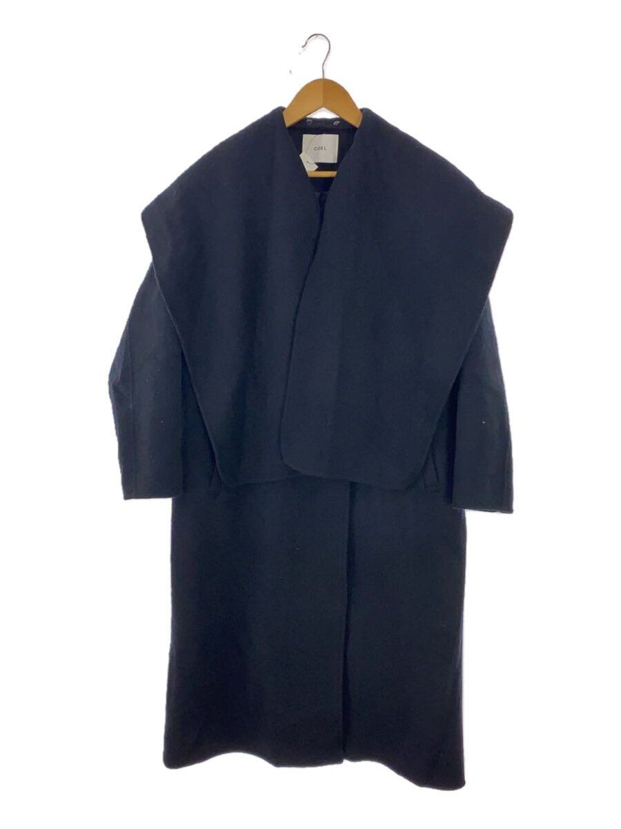 ALTRA Cappotto DMI Altro Fiume con Stola 36 Lana Nero 183401004