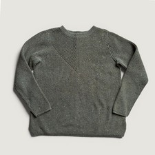 Green Medium Chunky Talbots Sweater / Fisherm...