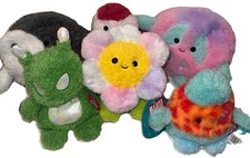 New Bum Bumz 4.5" RetroBumz Set of 6 Plush Toys By Russ Kellytoy Jazwares