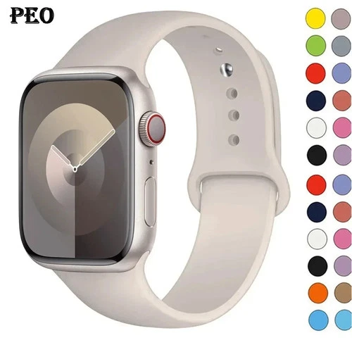 For Apple Watch Strap Silicone Strap Nylon Series 9 8 7 6 5 4 3 38 40 44 45 mm