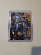 Tariq Woolen 2025 Panini Select Black and Orange Prizm Shock Hobby Exclusive