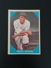 1960 Fleer  # 18 Heinie Manush Free Shipping 