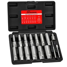 16-Piece Bolt Extractor Kit Stripped Lug Nut Remover Deep Long Easy Out Set