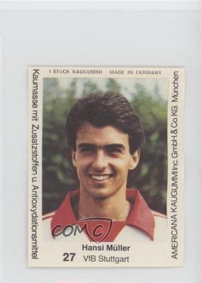 1979-80 Americana Kaugummi Stars der Fussball-Bundesliga 80 Hansi Muller #27 g6p