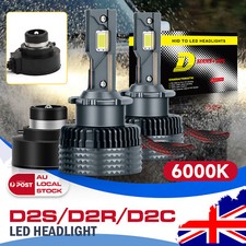 D2S LED Headlight White Bulbs For Nissan GT-R 2009-2012 CANbus 6000K 12000LM OEM
