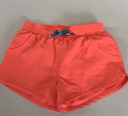 CIRCO Girls Kids Athletic Shorts Size M Medium 7/8 Orange Elastic Waist - Picture 3 of 5
