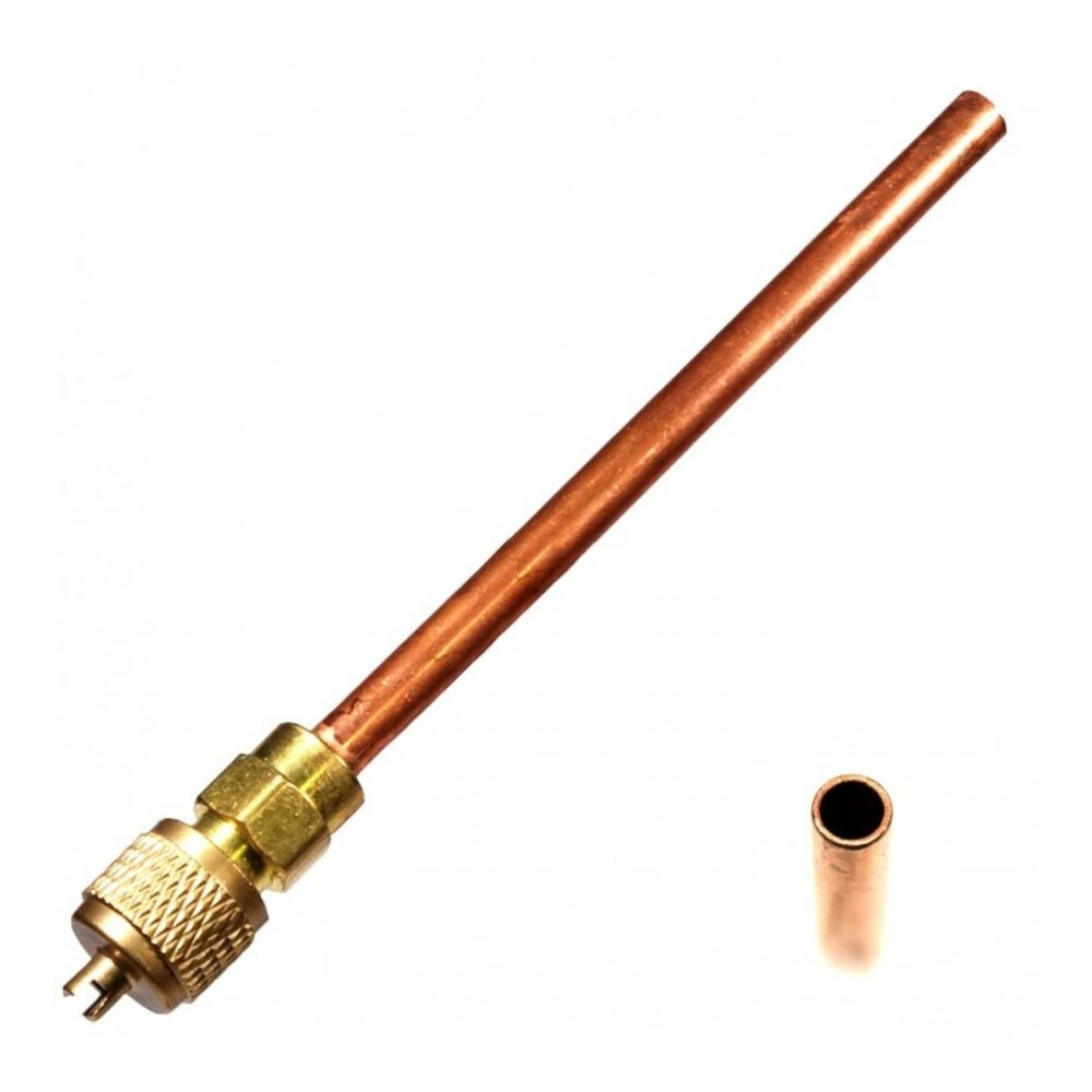 VALVOLINA VALVOLA CON TRONCHETTO RAME A SALDARE CARICA FREON FRIGORIFERO 6,3mm