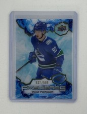 Vasily Podkolzin Ice Premieres Hockey Card #/599 Rookie