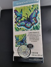 NEW 'Butterflies" Latch Hook Kit Dimensions Arts and Crafts , 12'' x 12''