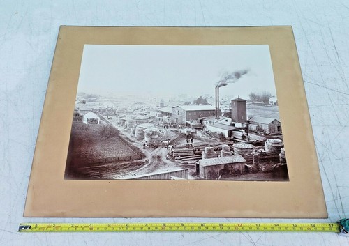 Aerial Photo Kiel Woodenware Co Wi Schubert Bros Photography Chilton c1895 - Picture 11 of 12