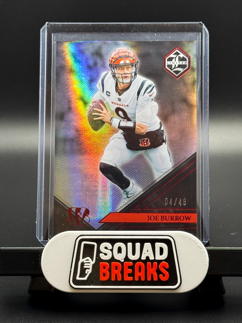 2022 Panini Limited Joe Burrow #18 Ruby Spotlight /49 Bengal