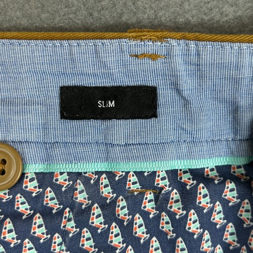 Bonobos Pants Mens Size 32x32 Slim Fit Brown Chino Stretch Material Flat Front - Picture 3 of 15