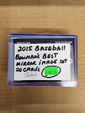 2015 Bowmans Best Mirror Image Refractor 20 Card Set Aaron Judge Mike Trout