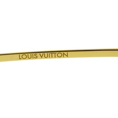 LOUIS VUITTON The Party Sunglasses Eye Were Plastic Metal Gold
