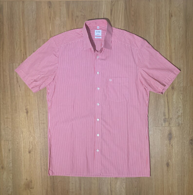 Olymp Tendenz Regular Fit Herren Hemd Kentkragen Gestreift 40 15 3/4  100% Baumw