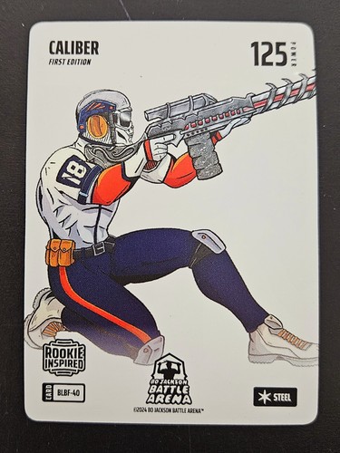 Bo Jackson Battle Arena Caliber Steel Blizzard Battlefoil Caleb Williams BLBF-40