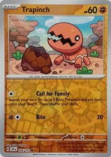 104/191 TRAPINCH REVERSE HOLO SURGING SPARKS POKEMON CARD