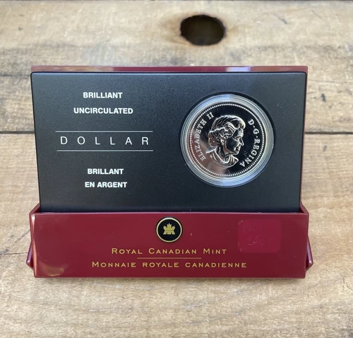 2006 Uncirculated Royal Canadian Mint Sterling Silver $1 Dollar Coin COA Display