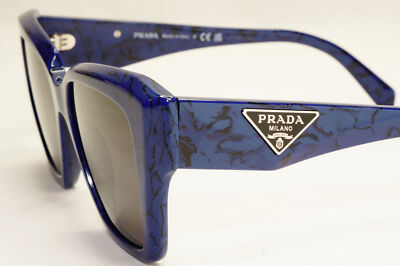 Prada Sunglasses Blue Black Triangle Symbole Marble PR09ZV Prada Sunglasses Blue Black Triangle Symbole Marble PR09ZV