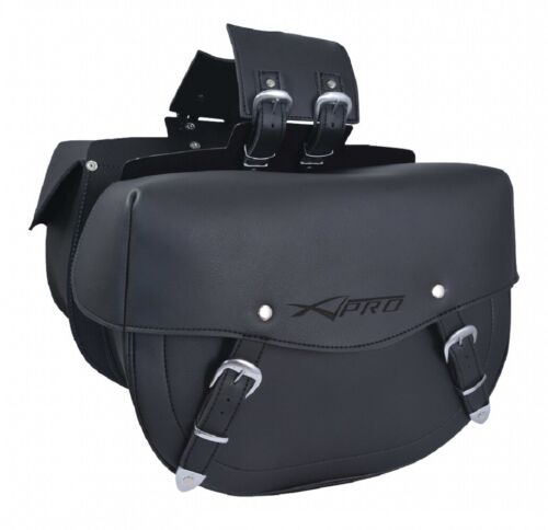 Borse laterali borsa moto Custom Chopper Universale 21 l Nero - Imagen 1 de 1