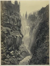 Tirage albuminé Francis Frith. Chute de l'Aar. Handeck. Suisse. Switzerland